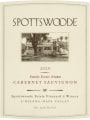 Spottswoode Cabernet Sauvignon (3 Liter Bottle) 2020  Front Label