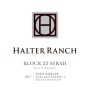 Halter Ranch Estate Reserve Block 22 Syrah 2017  Front Label