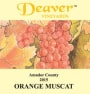 Deaver Vineyards Orange Muscat 2015  Front Label