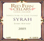 Red Fern Cellars Syrah 2005 Front Label