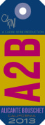 Carini Winery A2B Alicante Bouschet 2013  Front Label