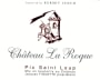 Chateau La Roque Pic Saint Loup Rouge 2015 Front Label