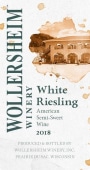 Wollersheim Winery White Riesling 2018  Front Label