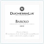 Duchessa Lia Barolo 2015  Front Label