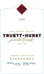 Truett Hurst Three Vineyards Old Vine Zinfandel 2009  Front Label