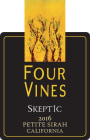 Four Vines Skeptic Petite Sirah 2016  Front Label