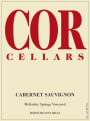 COR Cellars McKinley Springs Vineyard Cabernet Sauvignon 2007 Front Label