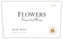 Flowers Sonoma Coast Rose 2015  Front Label