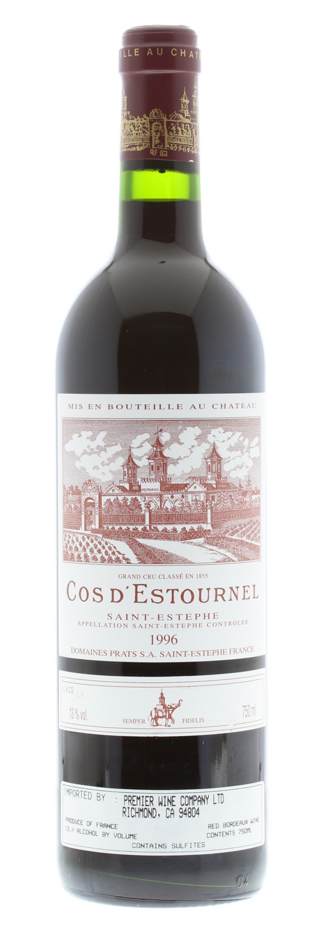Chateau Cos d'Estournel 1996 | Wine.com