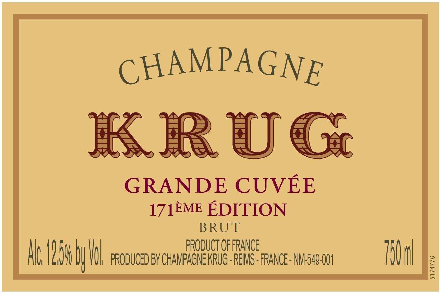 Krug Grande Cuvee Brut with Gift Box (171st Edition) | Wine.com
