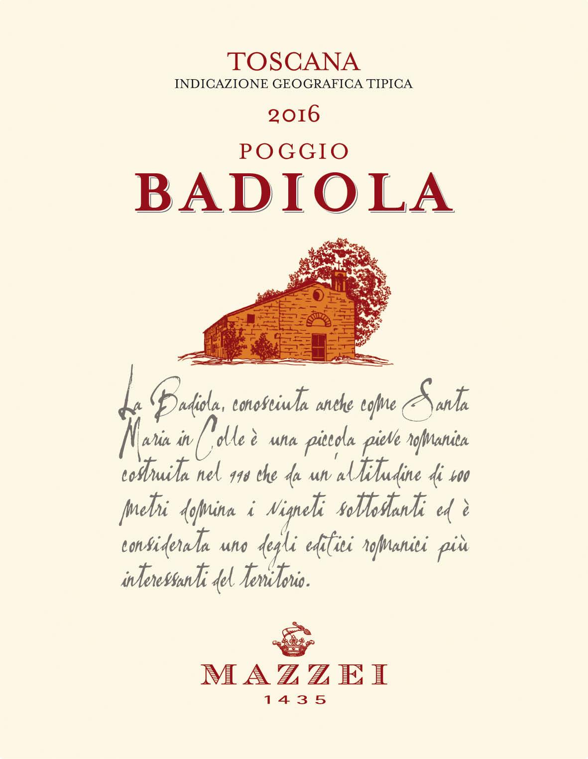 Mazzei Poggio Badiola Toscana 2016 | Wine.com