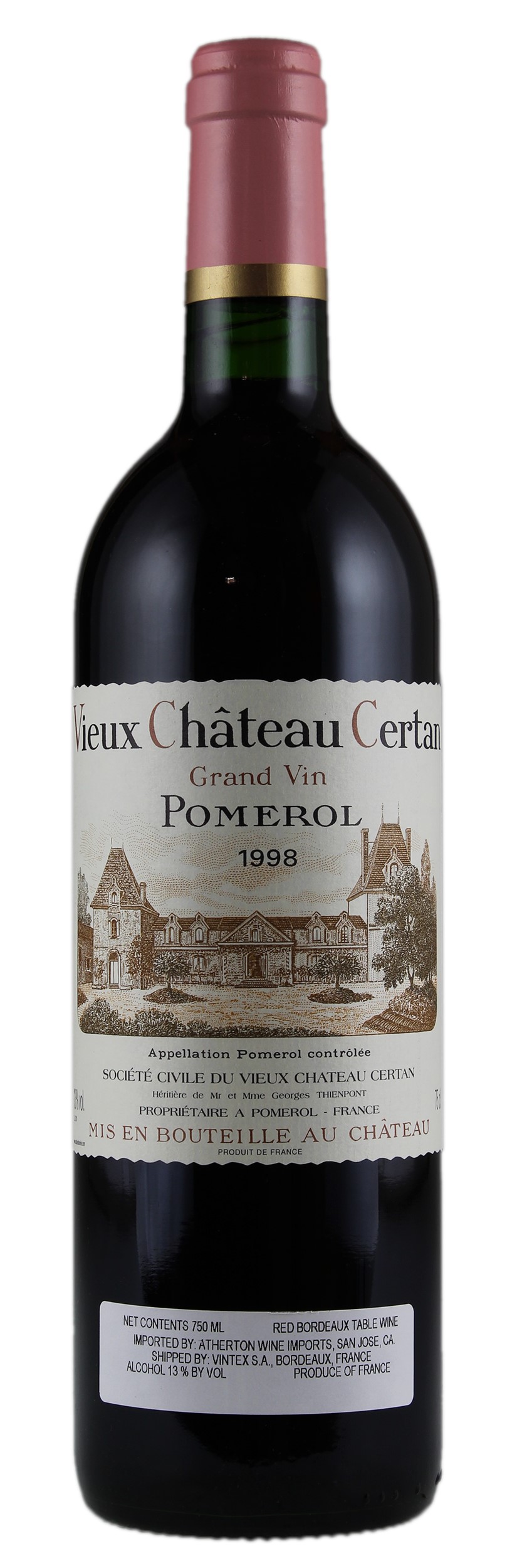 Vieux Chateau Certan 1998 | Wine.com