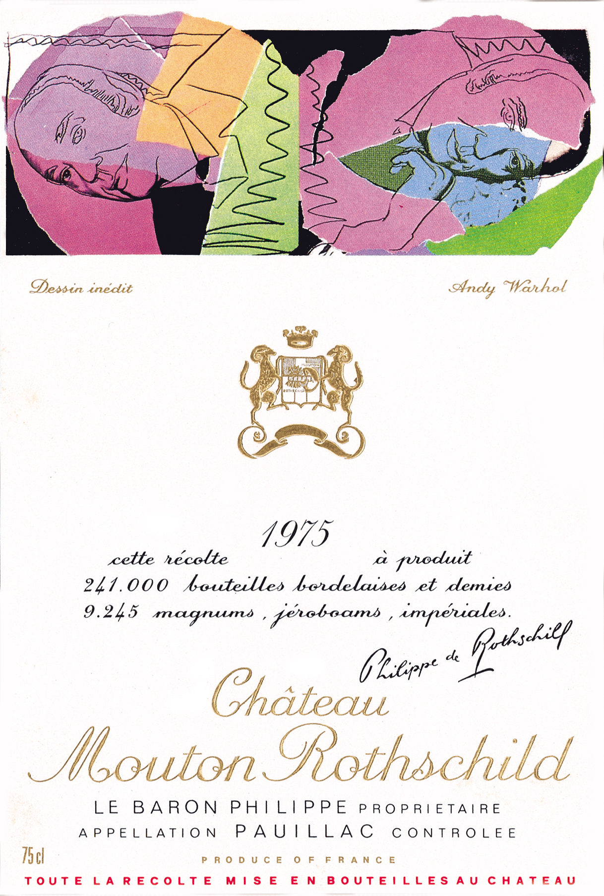 Chateau Mouton Rothschild 1975 | Wine.com